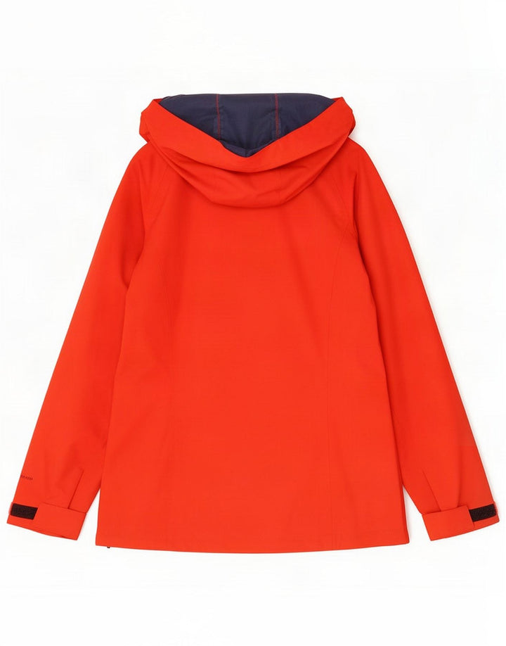 Jaqueta de chuva feminina com capuz Berghaus UK 12 poliamida vermelha média