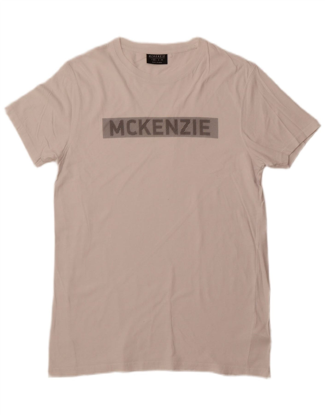 Camiseta gráfica masculina MCKENZIE Top médio algodão branco