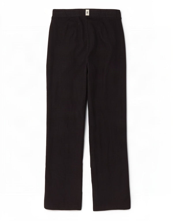Calça casual feminina de perna larga Marks & Spencer Reino Unido 14 grande W32 L32 preta