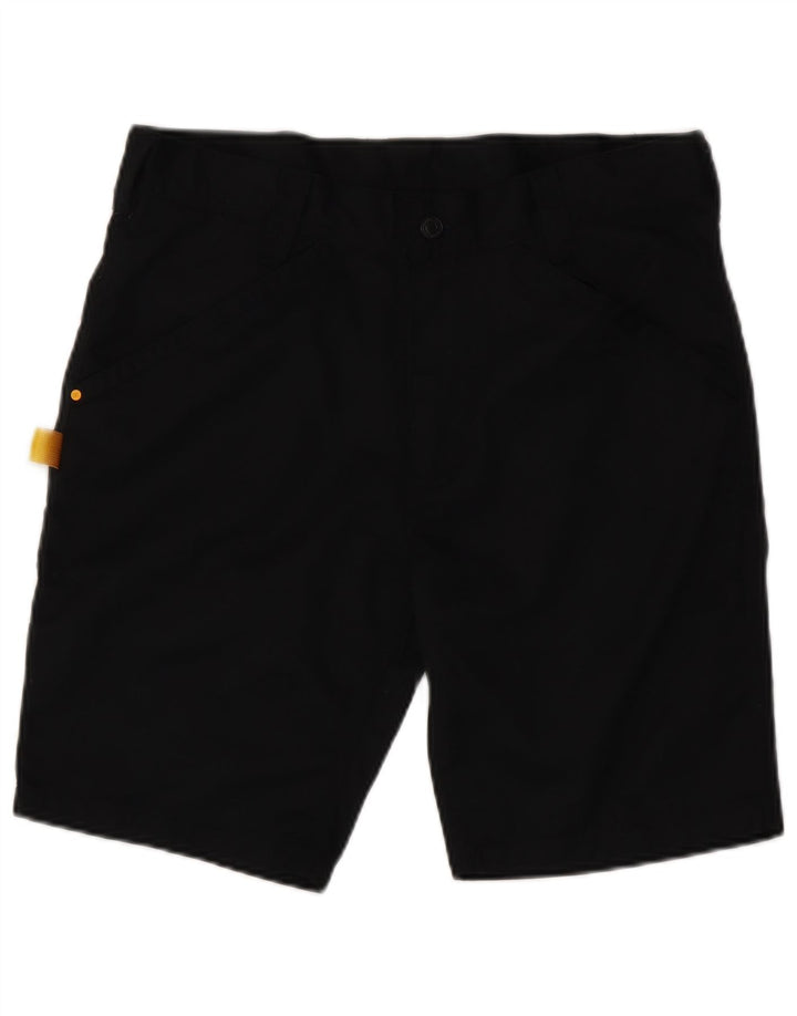 CATERPILLAR Mens Workwear Cargo Shorts W34 Grande Poliéster Preto