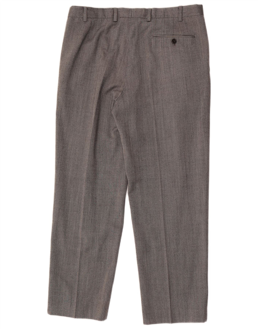 Calça masculina Marks & Spencer Performance Straight Suit W34 L29 Lã Cinza
