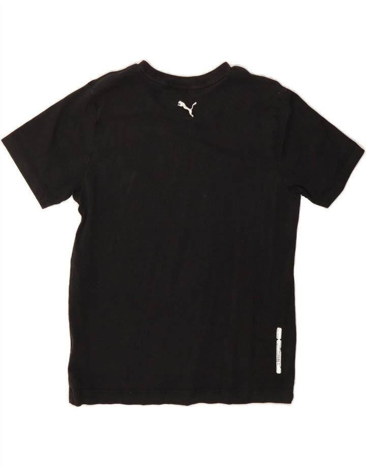 PUMA Mens Graphic T-Shirt Top Medium Black Cotton Vintage Puma and Second-Hand Puma from Messina Hembry 