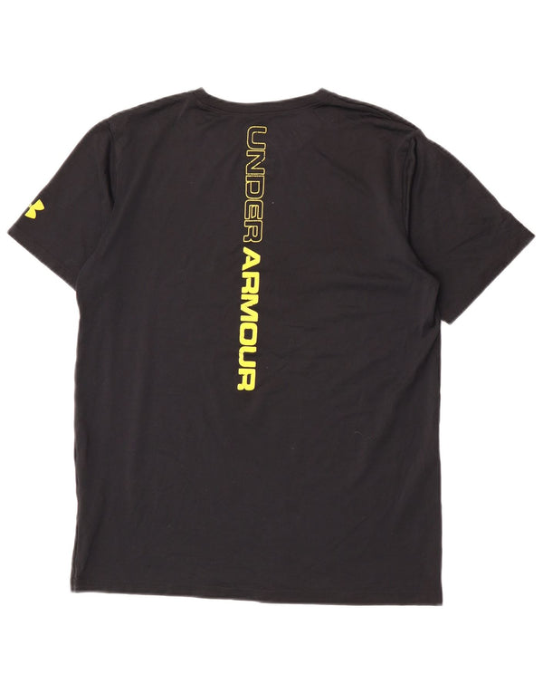 Camiseta gráfica Under Armour Boys Batman Top 13-14 anos XL preto poliéster