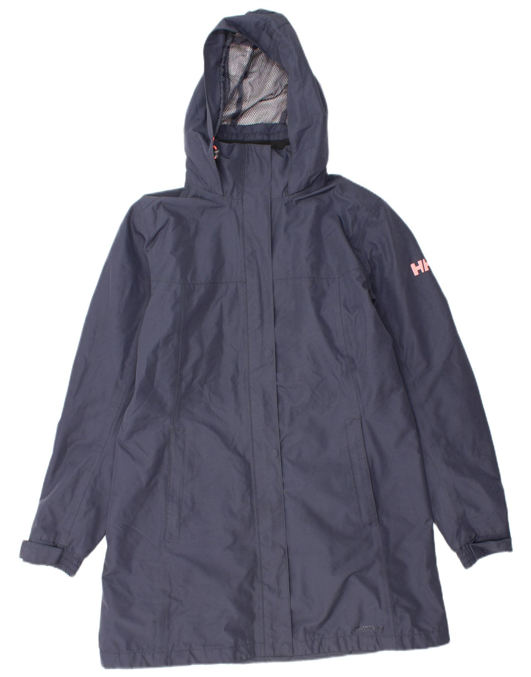 Casaco corta-vento feminino HELLY HANSEN com capuz Reino Unido 14 médio azul marinho