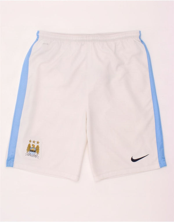 Shorts esportivos gráficos Nike Boys Dri Fit 13-14 anos XL branco colorblock