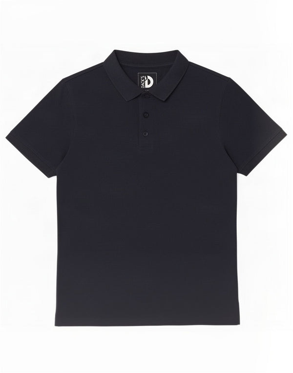 Camisa polo masculina Dack's grande algodão azul marinho