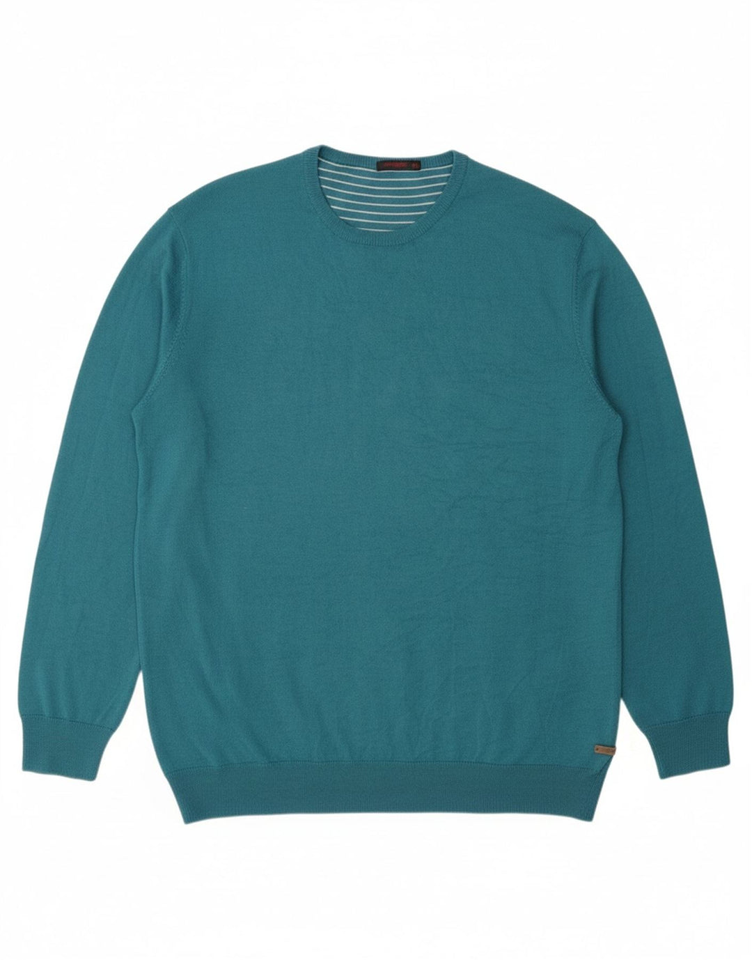 Suéter masculino CARRERA com gola redonda 2XL lã turquesa