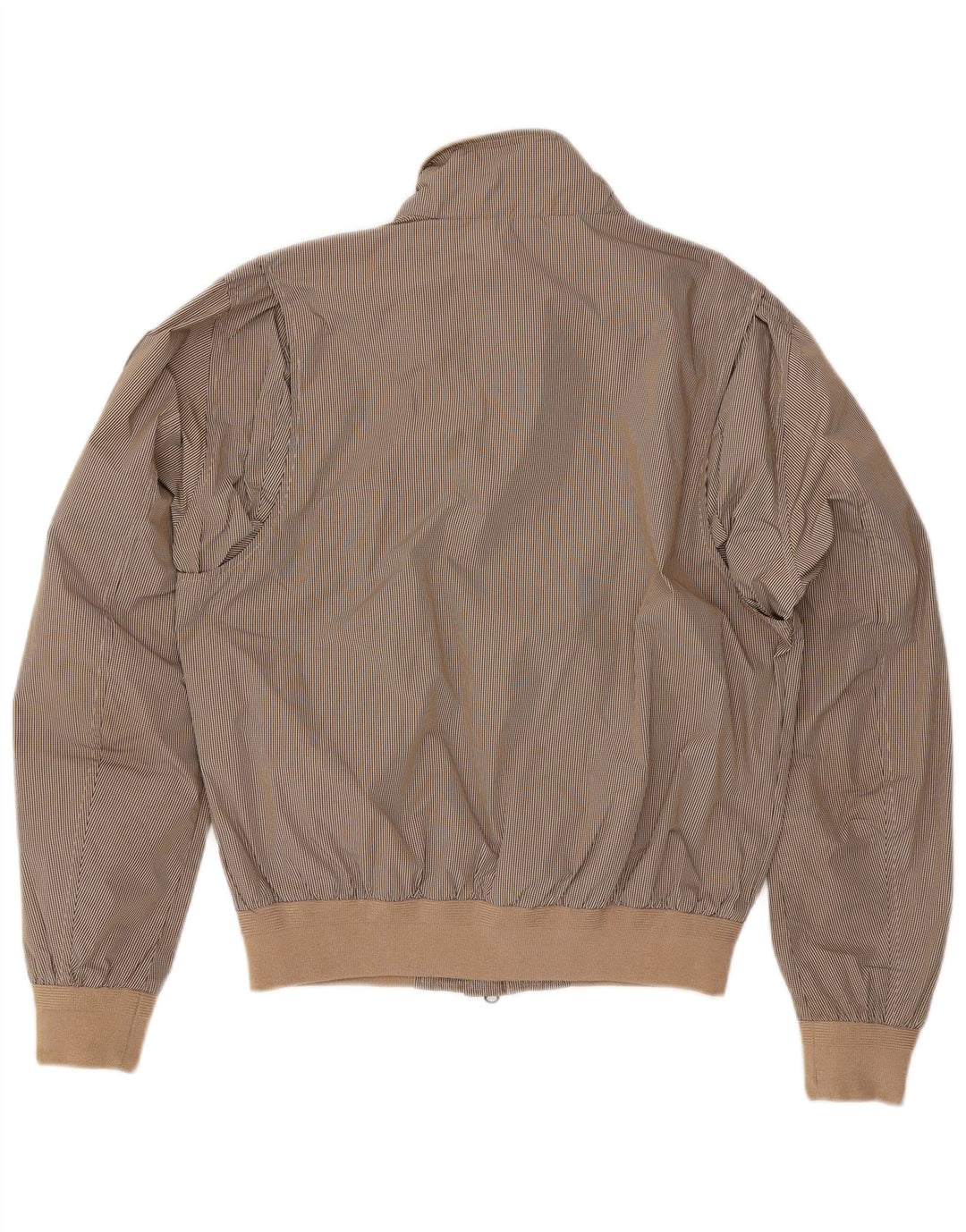BLAUER Mens Bomber Jacket UK 40 Large Grey Check Polyester
