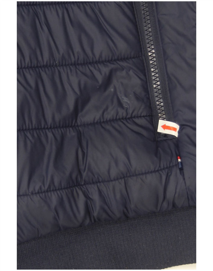 US Polo Assn. Jaqueta acolchoada masculina UK 38 médio azul marinho nylon