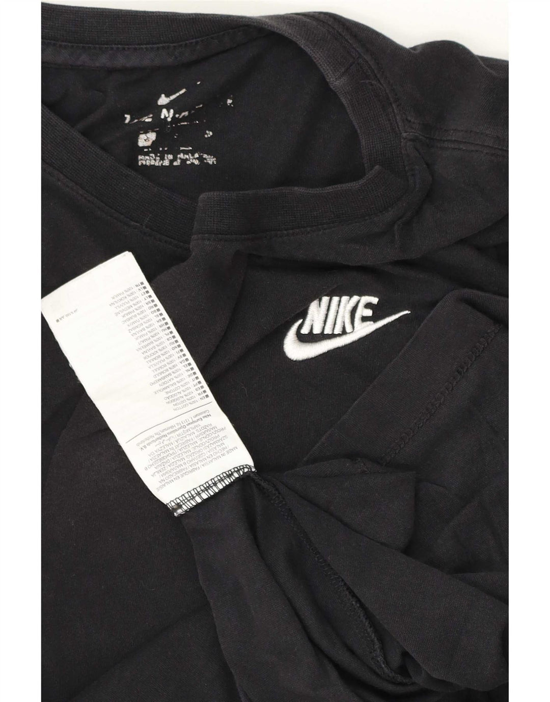 Camiseta masculina Nike Top pequeno algodão preto