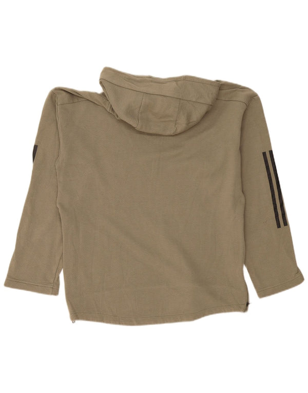 Adidas Mens Hoodie Jumper Pequeno Caqui