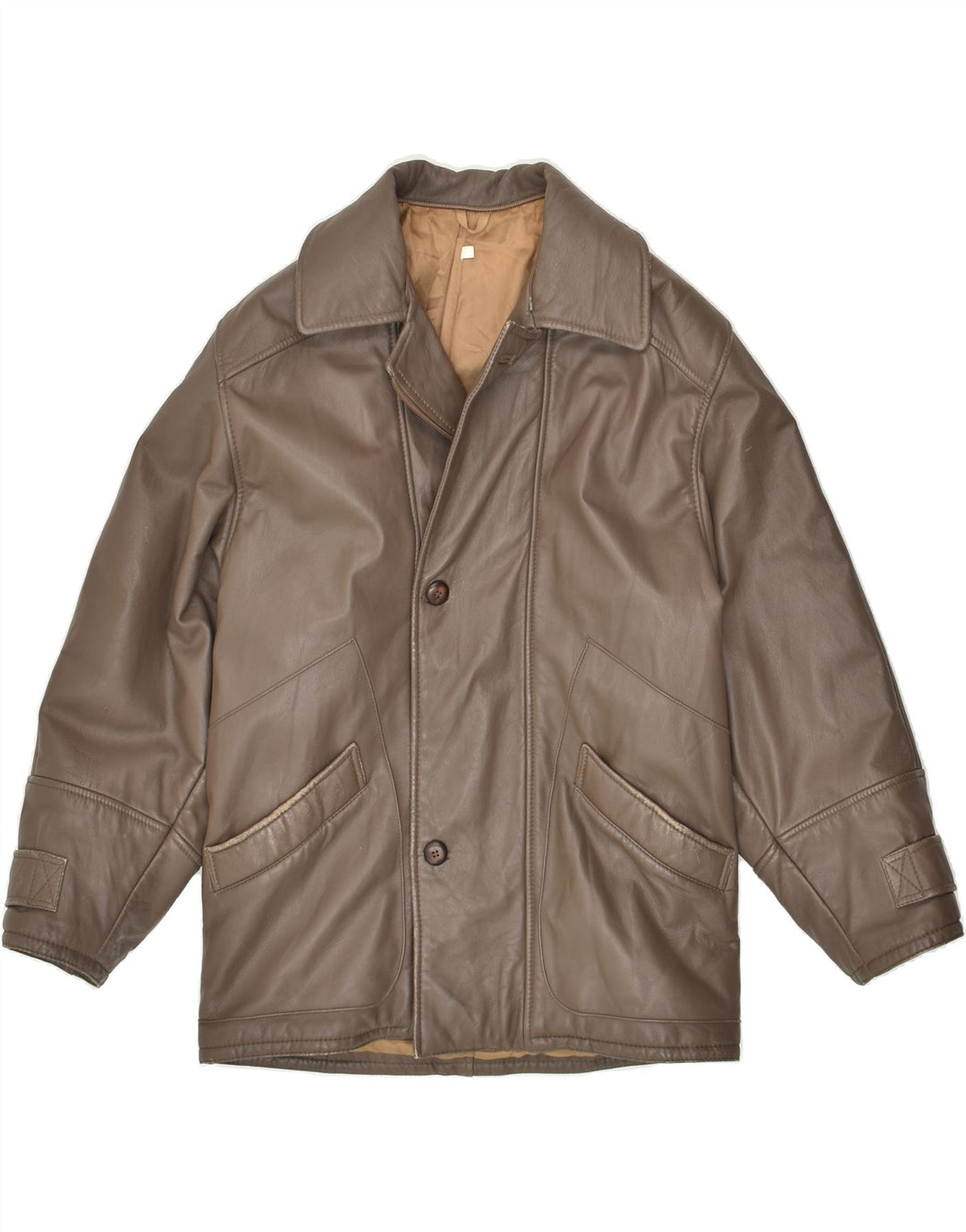Jaqueta de couro masculina CONBIPEL IT 46 pequena couro marrom