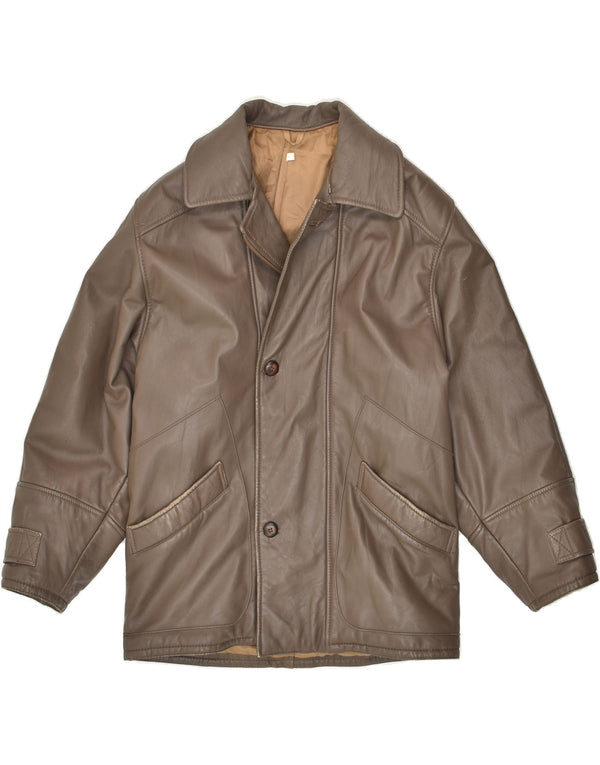 Jaqueta de couro masculina CONBIPEL IT 46 pequena couro marrom