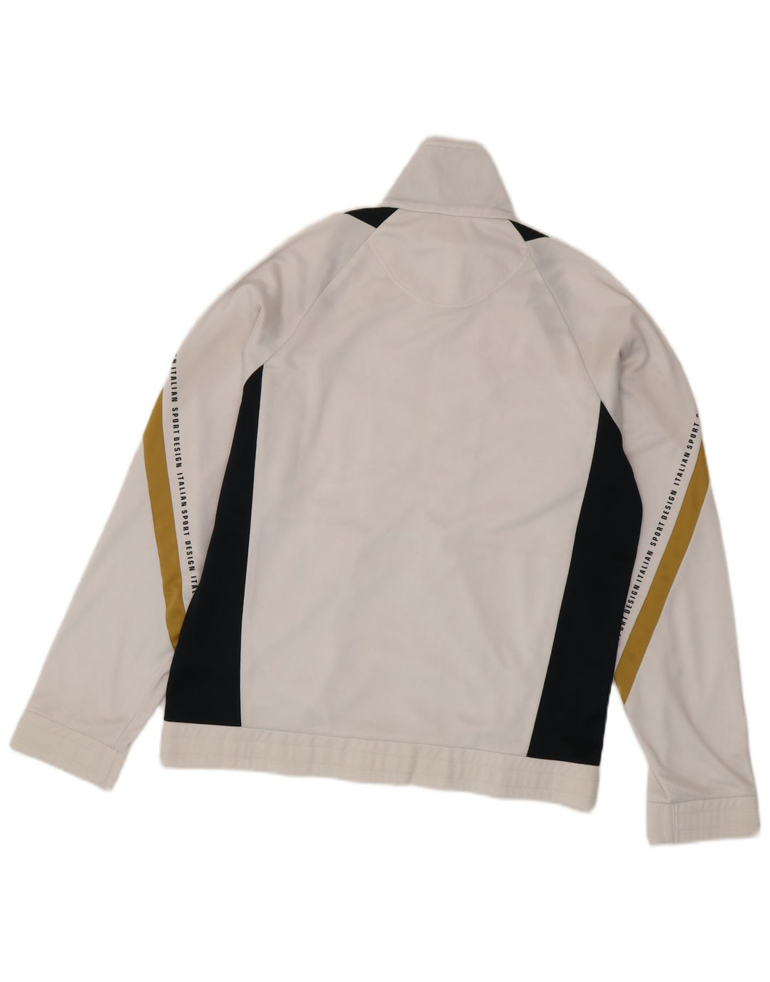 Lotto Mens Graphic Tracksuit Top Jacket Médio Branco Colorblock Poliéster