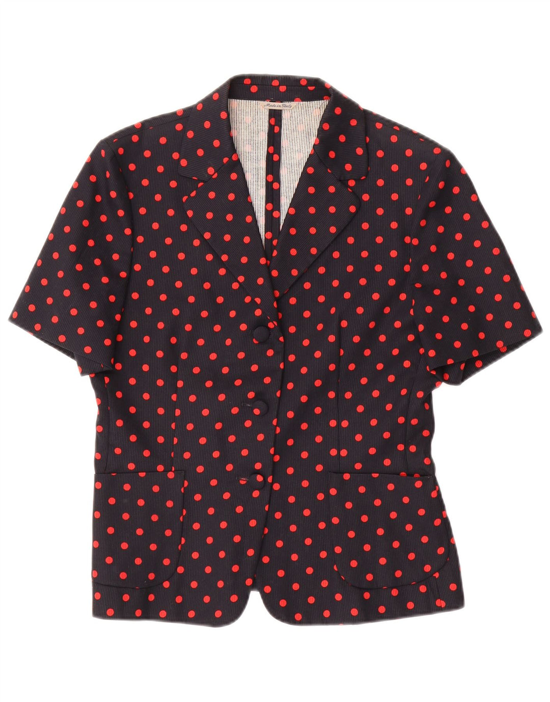 Jaqueta blazer feminina de manga curta MELROSE IT 44 bolinhas pretas médias