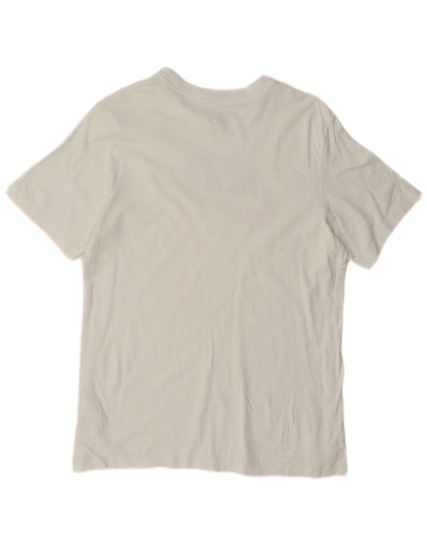 Camiseta Nike masculina gráfica Top médio algodão branco