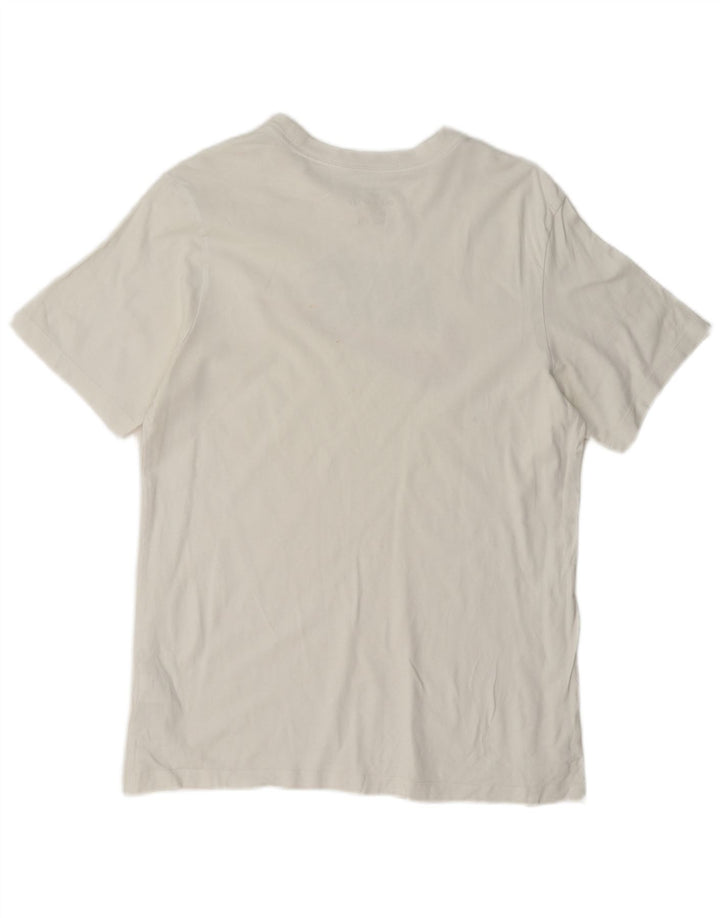 Camiseta Nike masculina gráfica Top médio algodão branco