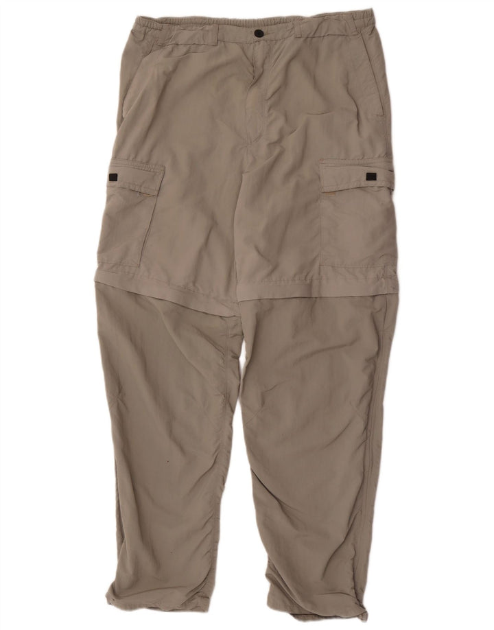 Calça cargo masculina Rohan reta média W32 L30 cáqui poliamida