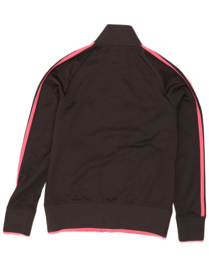 Jaqueta Adidas Feminina Graphic Tracksuit UK 8 Pequena Cinza Poliéster