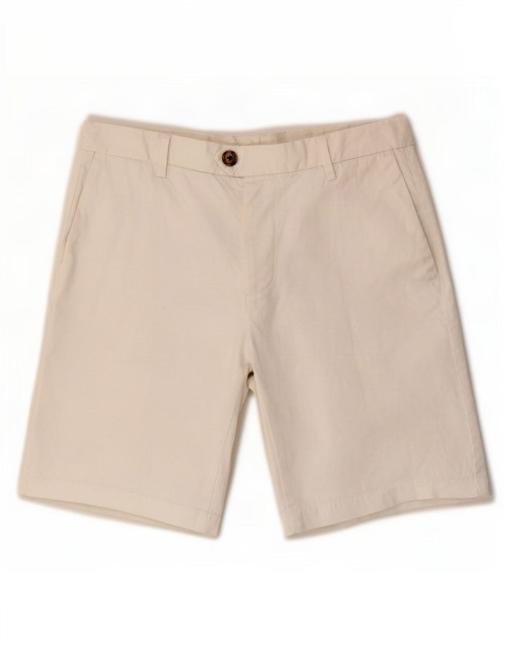 Shorts Chino Masculino Reiss Médio W30 Algodão Branco
