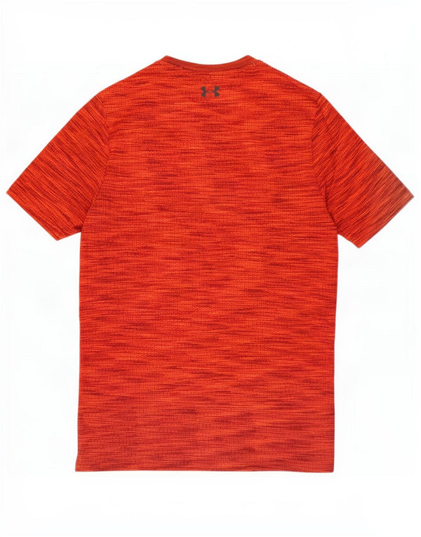 Camiseta masculina Under Armour Top médio laranja manchado