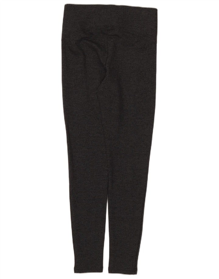 Leggings femininas Marks & Spencer Reino Unido 8 pequenas viscose preta manchada