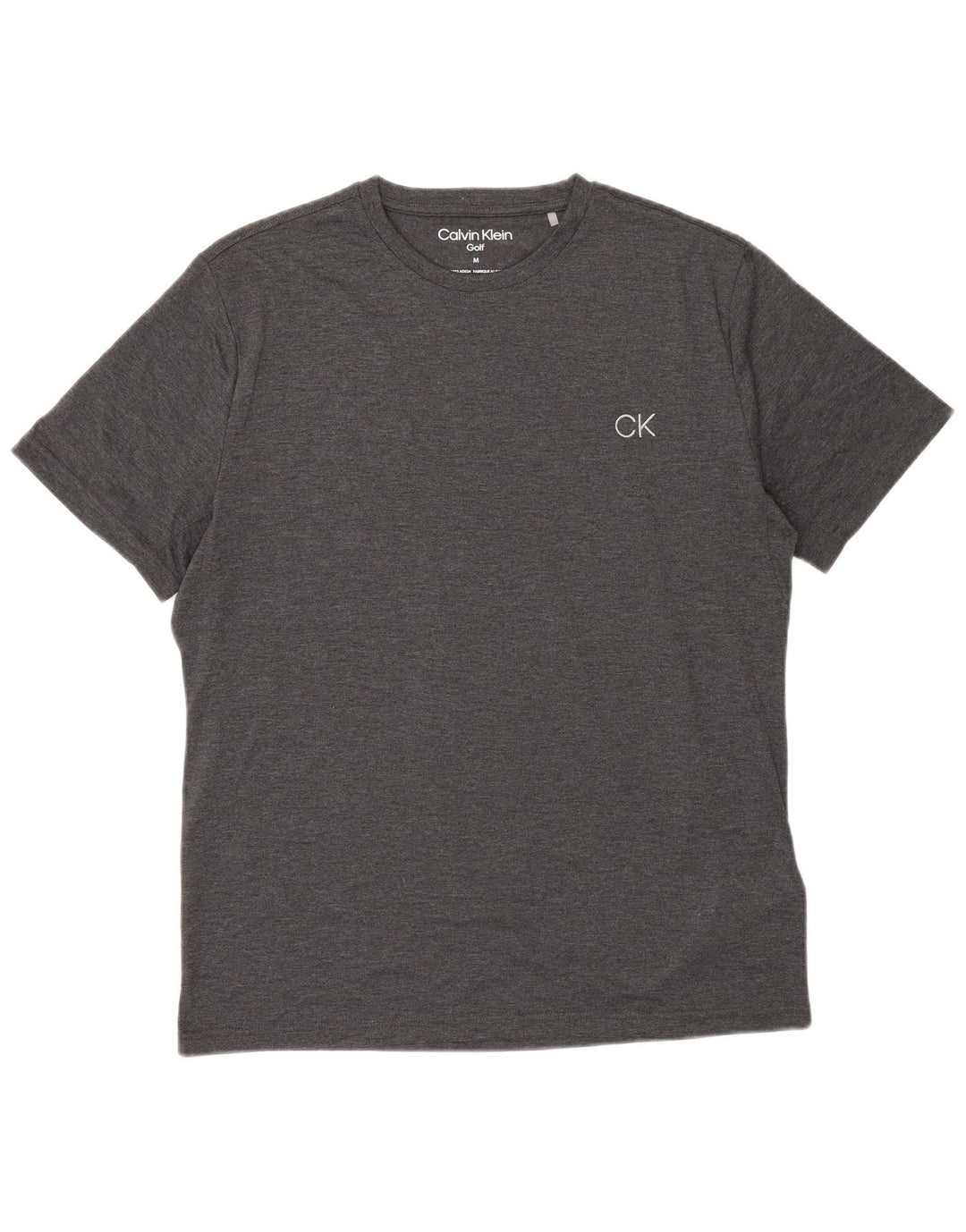 Camiseta masculina Calvin Klein cinza médio poliéster