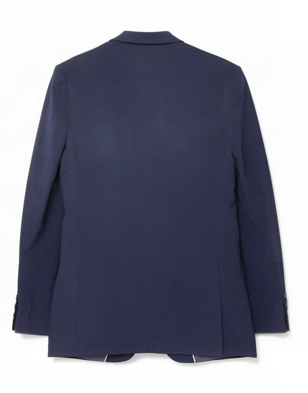 Jaqueta blazer masculina de 2 botões Marks & Spencer Reino Unido 38 lã azul marinho médio