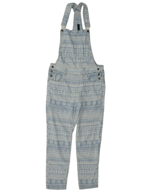 Calça jeans feminina Benetton Slim XS W25 L25 Azul Fair Isle Lyocell