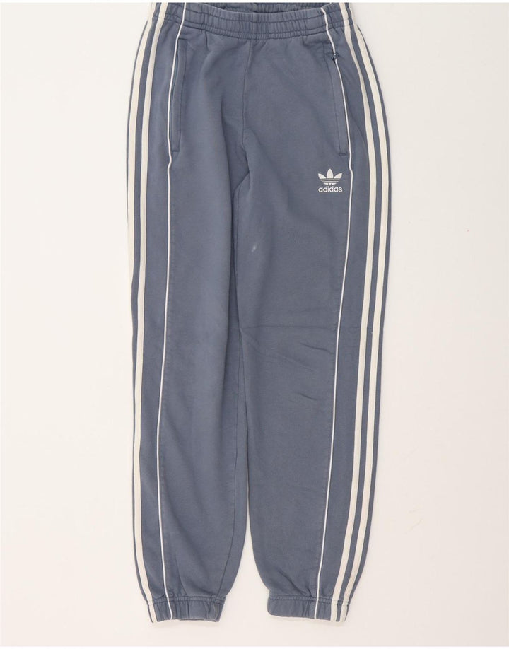 Adidas Mens Treino Calças Joggers Pequeno Azul Algodão