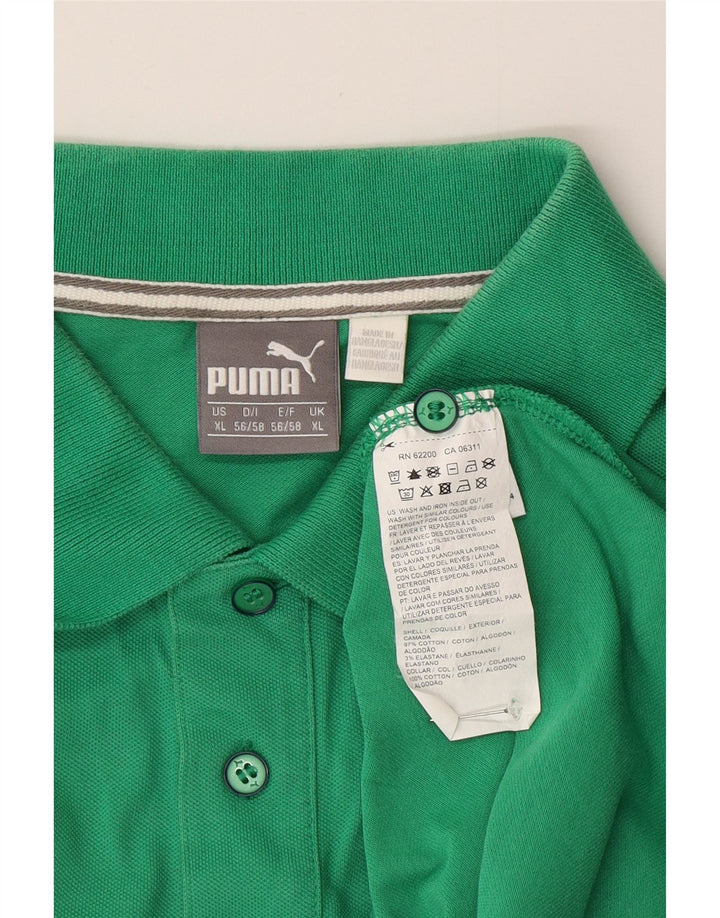 Camisa polo masculina PUMA XL algodão verde