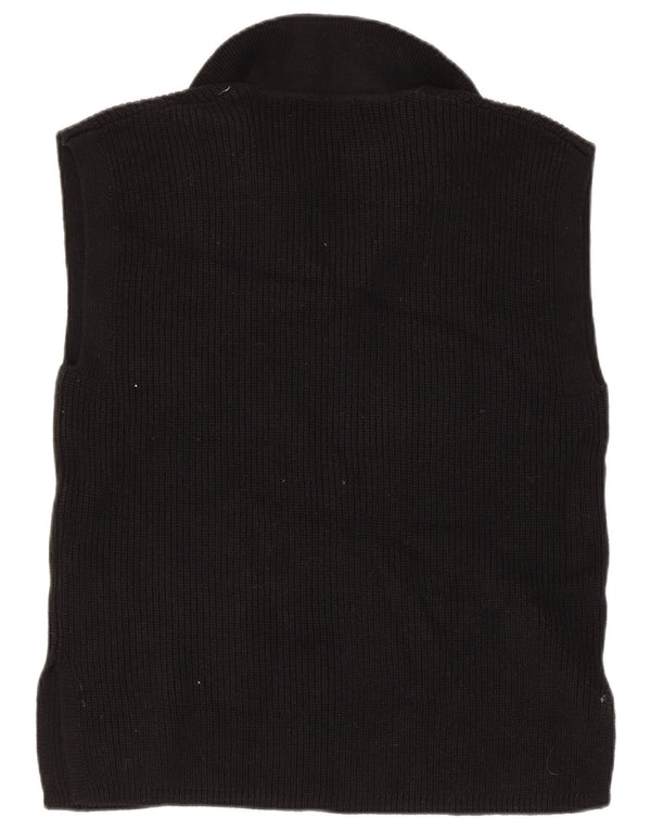 Regata feminina Marks & Spencer com colete UK 14 algodão preto médio