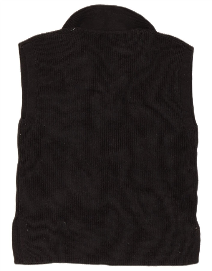 Regata feminina Marks & Spencer com colete UK 14 algodão preto médio