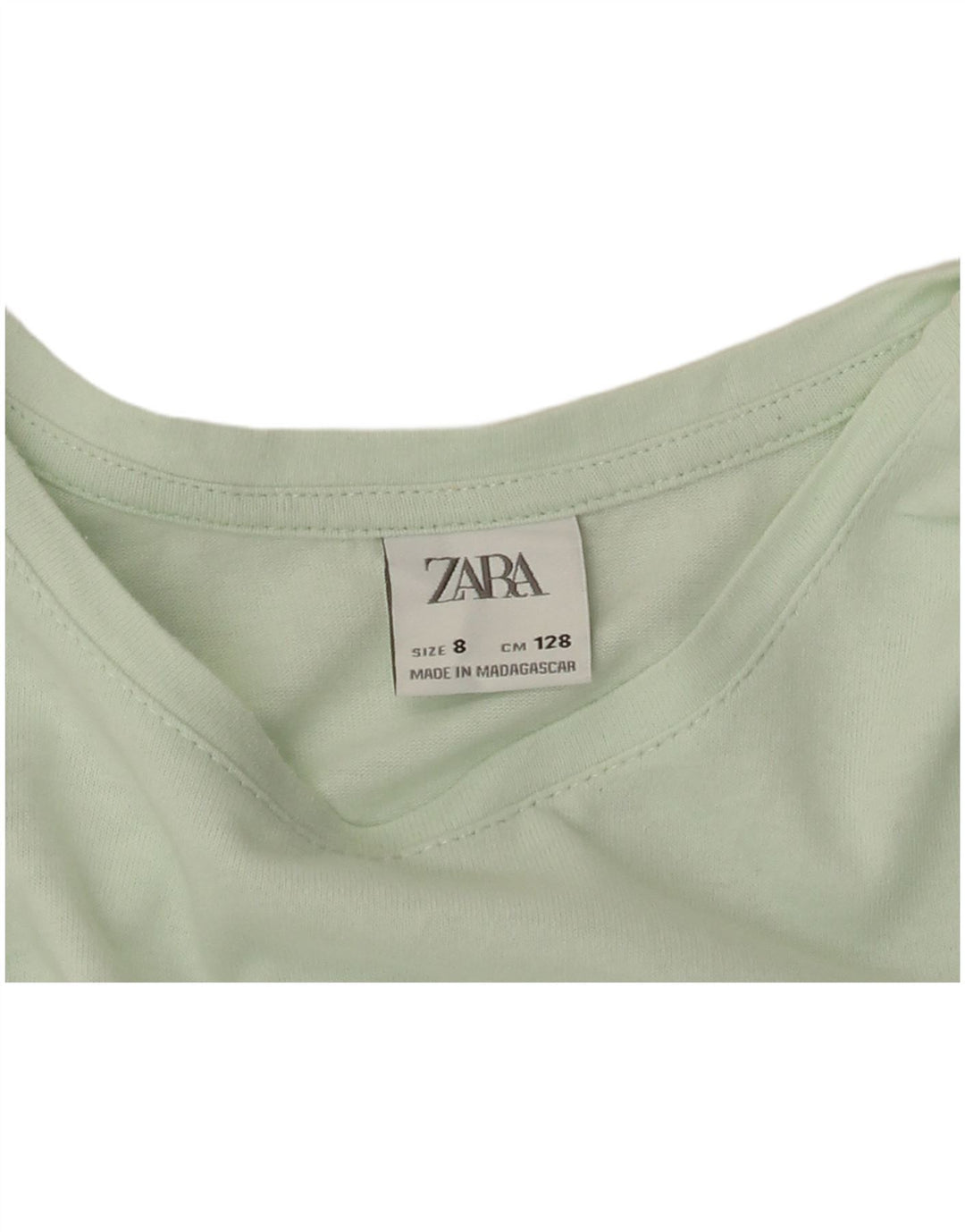 Vestido evasê feminino ZARA 7-8 anos verde