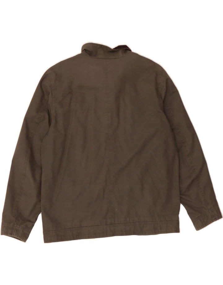 Jaqueta bomber masculina JOHN ROCHA Reino Unido 40 grande algodão cinza