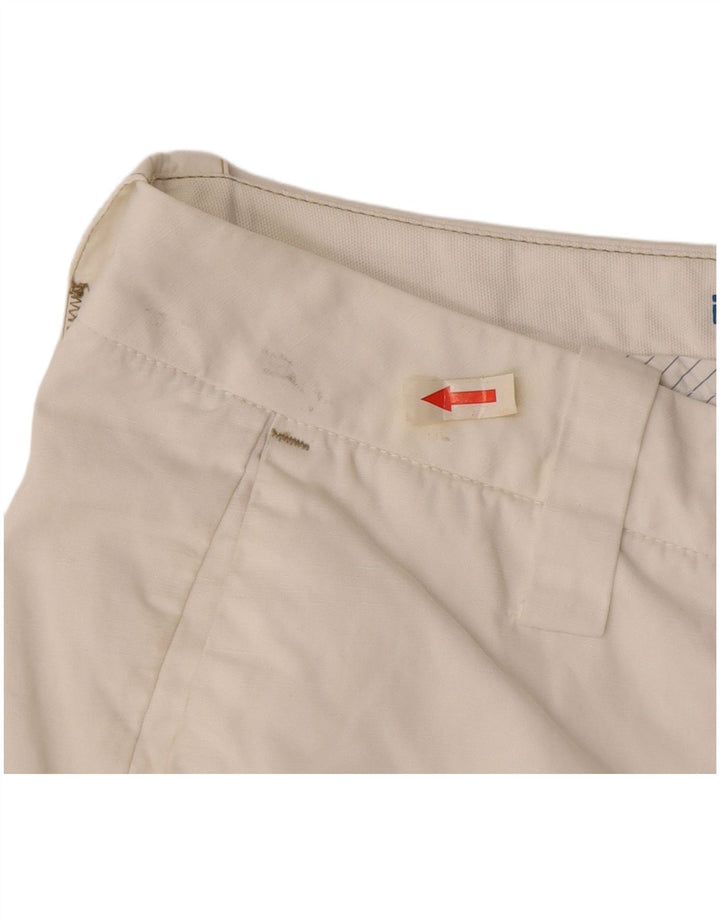 Shorts Chino feminino Murphy & Nye Sailmakers W30 algodão branco médio