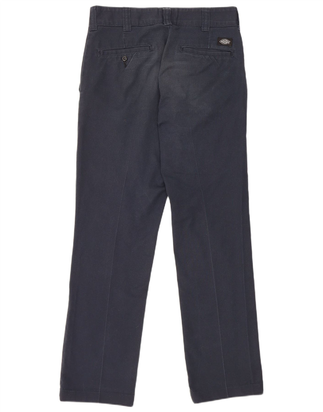 Calças Chino retas masculinas Dickies W30 L32 poliéster azul marinho