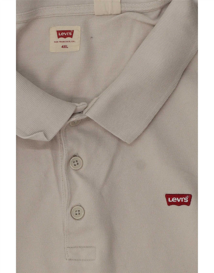 Camisa polo masculina Levi's 4XL branca