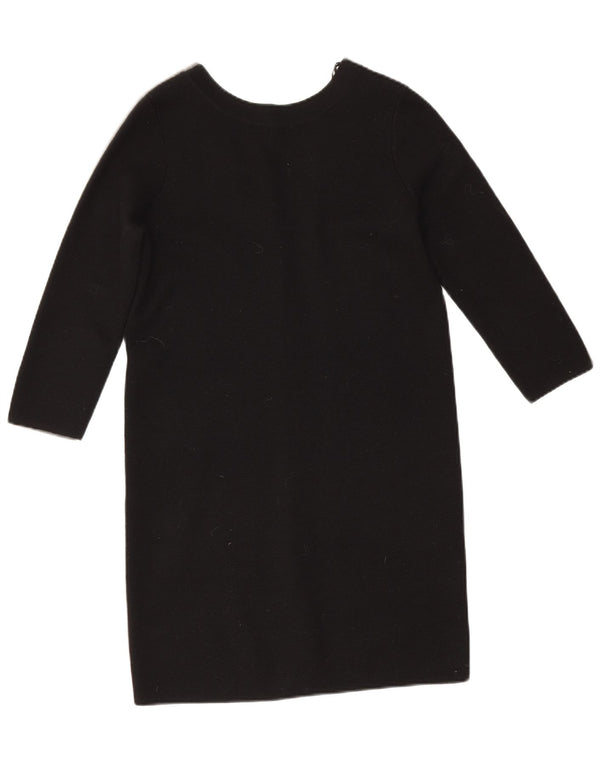 Suéter cardigã feminino Cos manga 3/4 com palangre Reino Unido 6 XS cinza colorblock