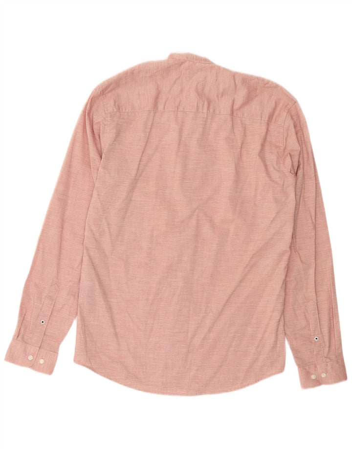 Camisa elástica masculina JACK & JONES pequena de algodão rosa