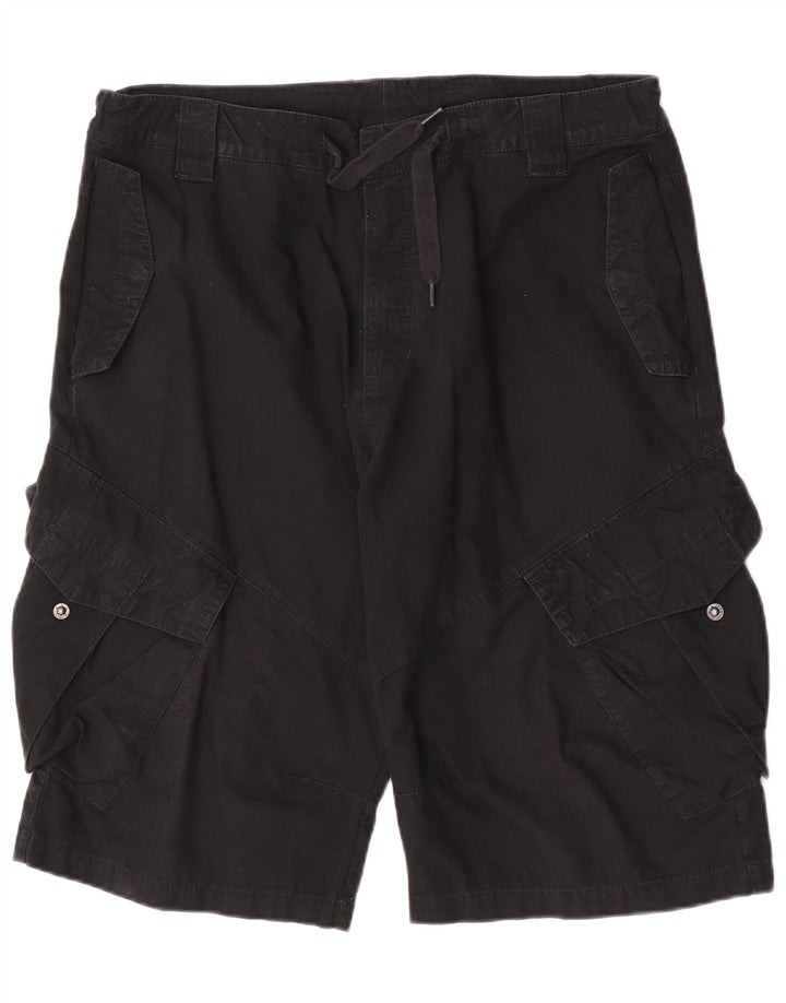 Shorts cargo masculinos Puma W36 grande algodão preto