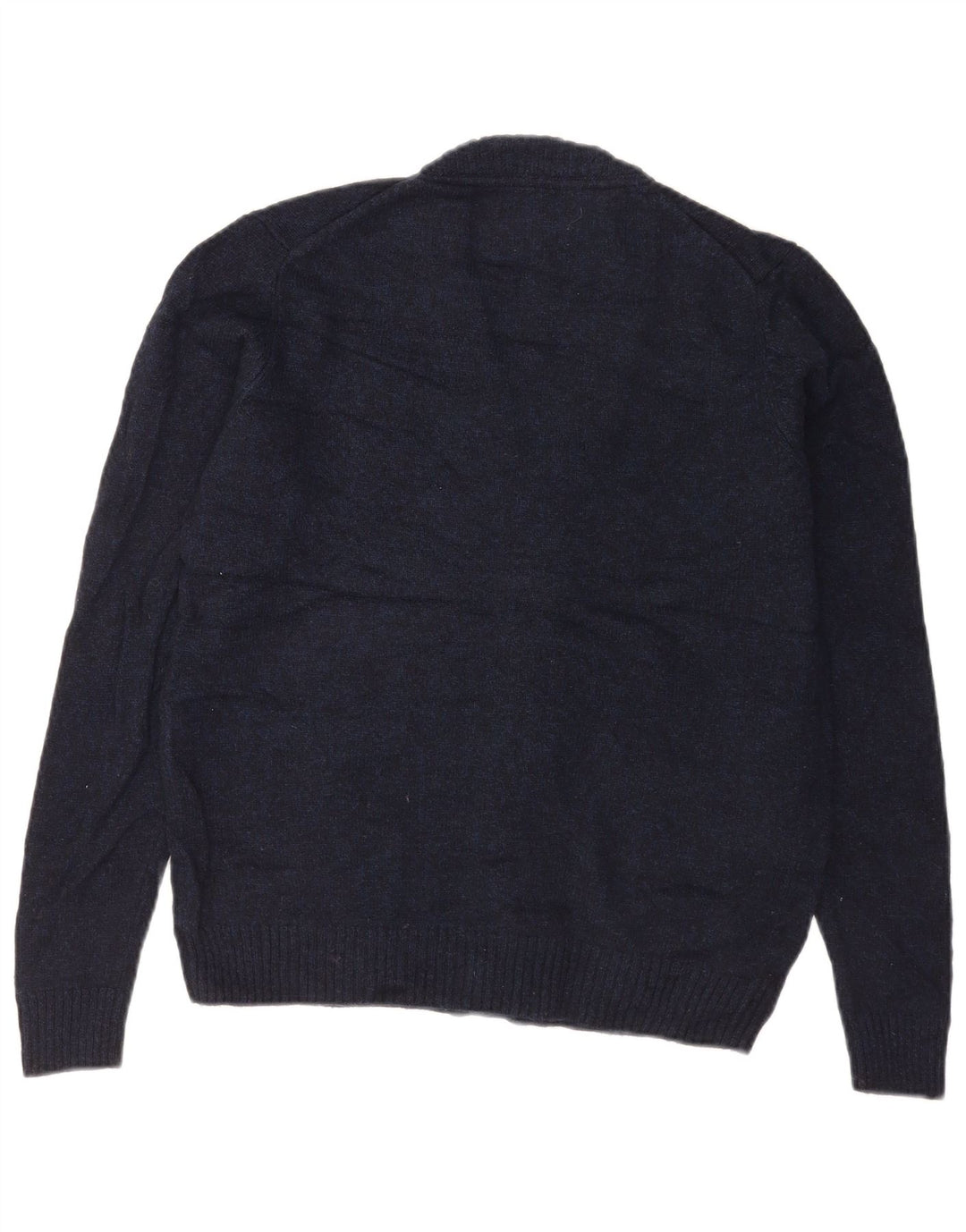 Suéter cardigã masculino Marks & Spencer pequeno azul marinho