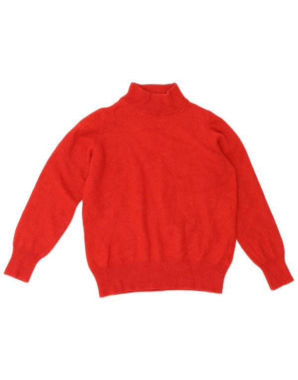 Suéter feminino Marks & Spencer com gola tartaruga e gola redonda Reino Unido 16 grande vermelho