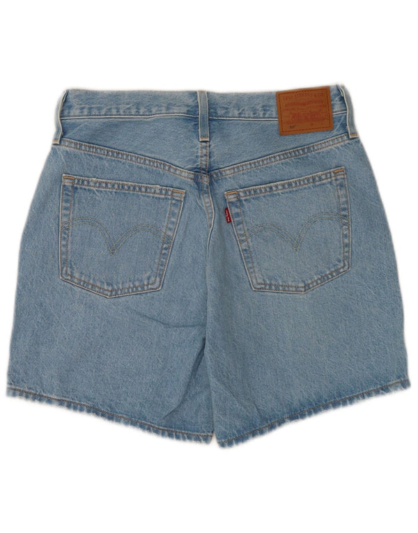 Shorts jeans feminino 501 da Levi's W28 algodão azul médio
