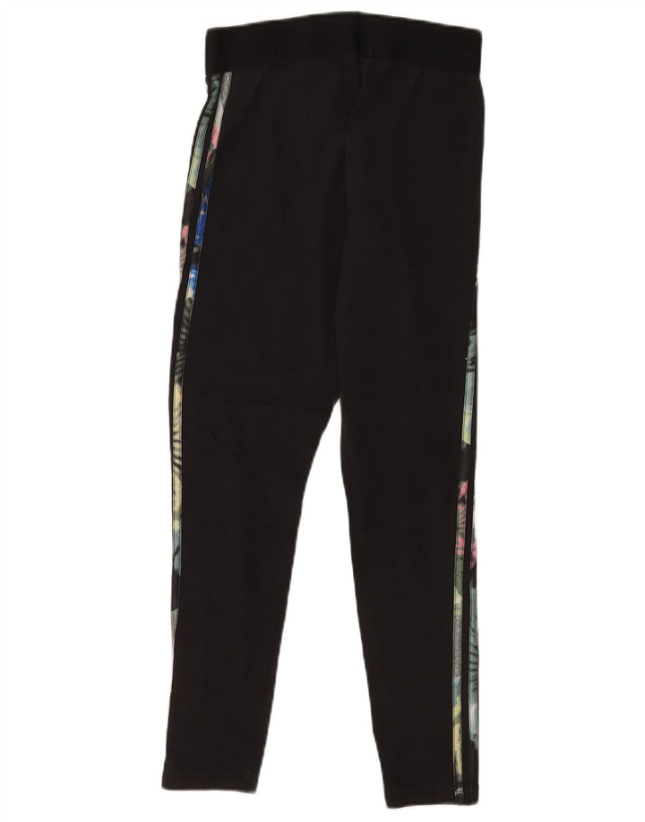 Leggings Adidas Femininas UK 12-14 Médias Pretas