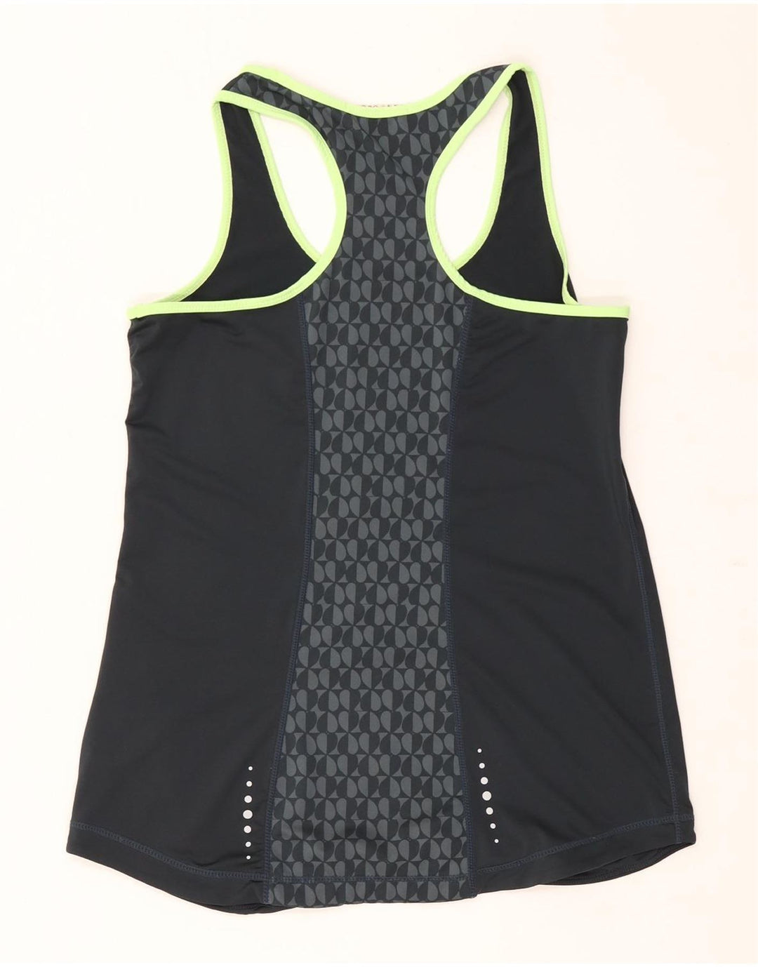 Colete gráfico feminino Elle Sport UK 12 poliéster geométrico cinza médio
