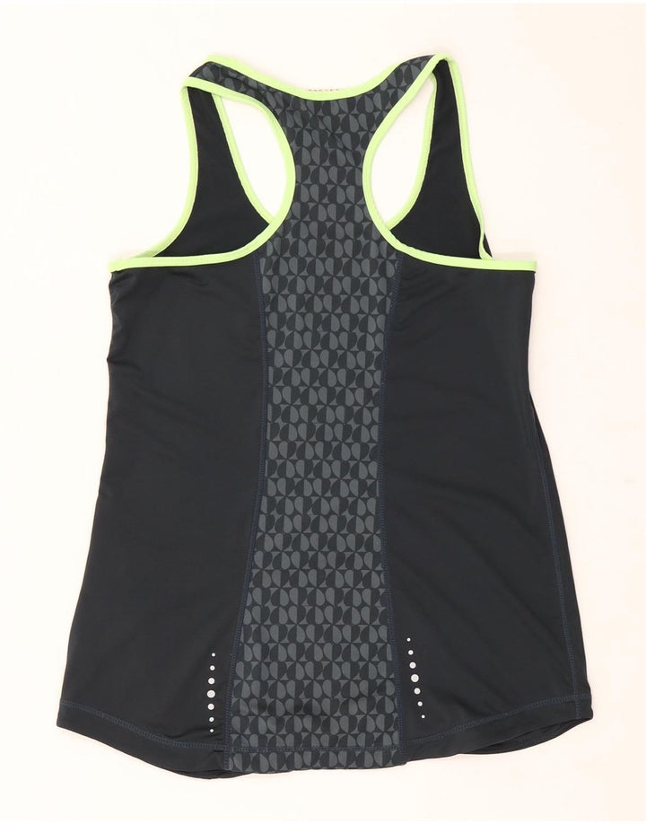 Colete gráfico feminino Elle Sport UK 12 poliéster geométrico cinza médio