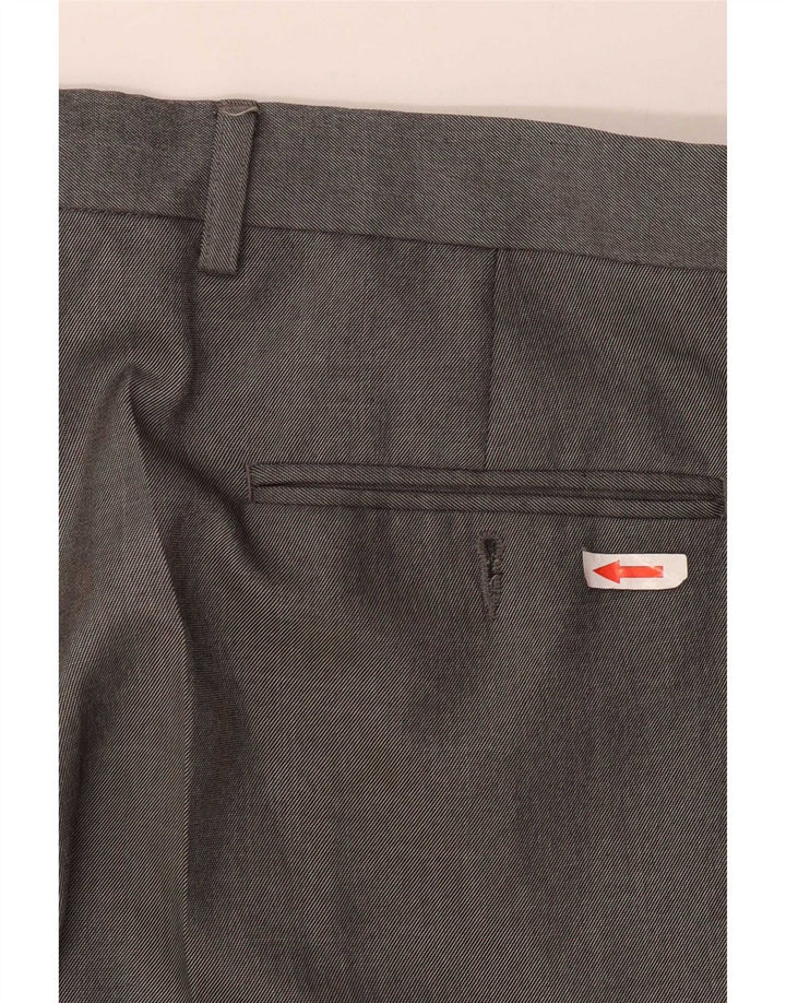 Calça masculina Marks & Spencer Pegged Suit W36 L31 cinza poliéster
