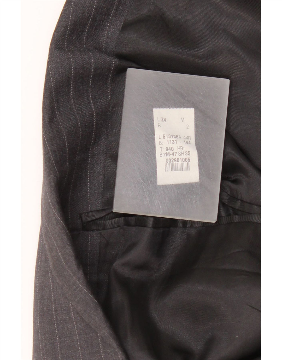 Ralph Lauren Jaqueta blazer masculina de 2 botões Reino Unido 44 XL cinza risca de giz lã