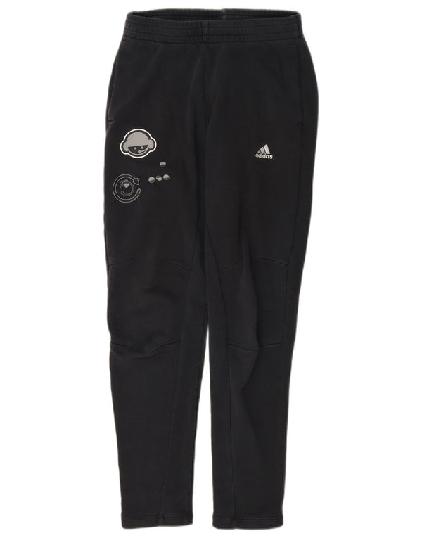 Calças de treino Adidas Boys Graphic 11-12 anos pretas